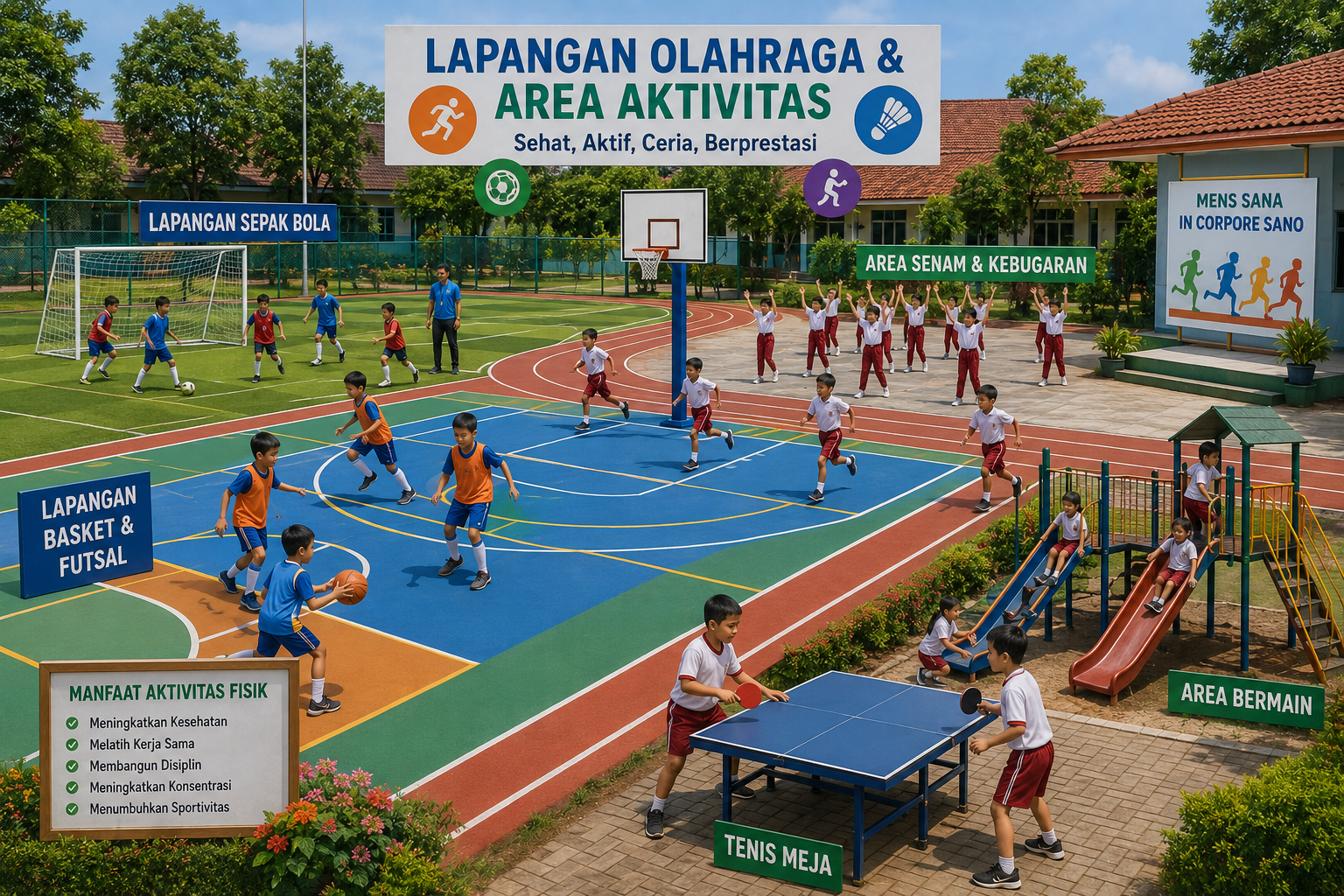 Lapangan Olahraga & Area Aktivitas